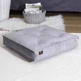 Fabrahome Square Shape Floor Pillow Comfort for Seating Pack of 1 (Light Gray) - WoodenTwist